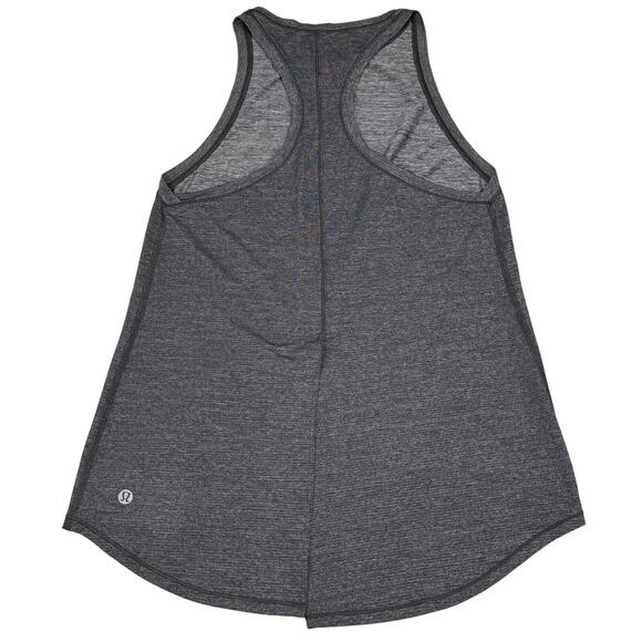 LULULEMON Hot Like Agni Singlet Size 4 Heathered Black - Picture 7 of 8